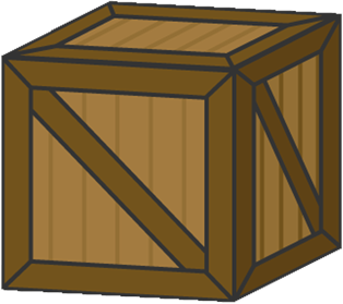 Wooden box.