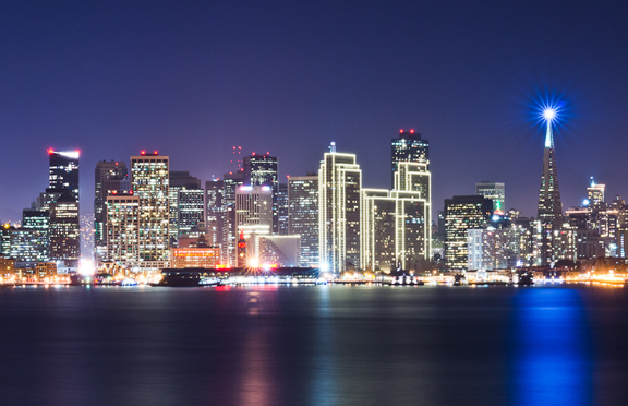 City skyline of San Fransisco.